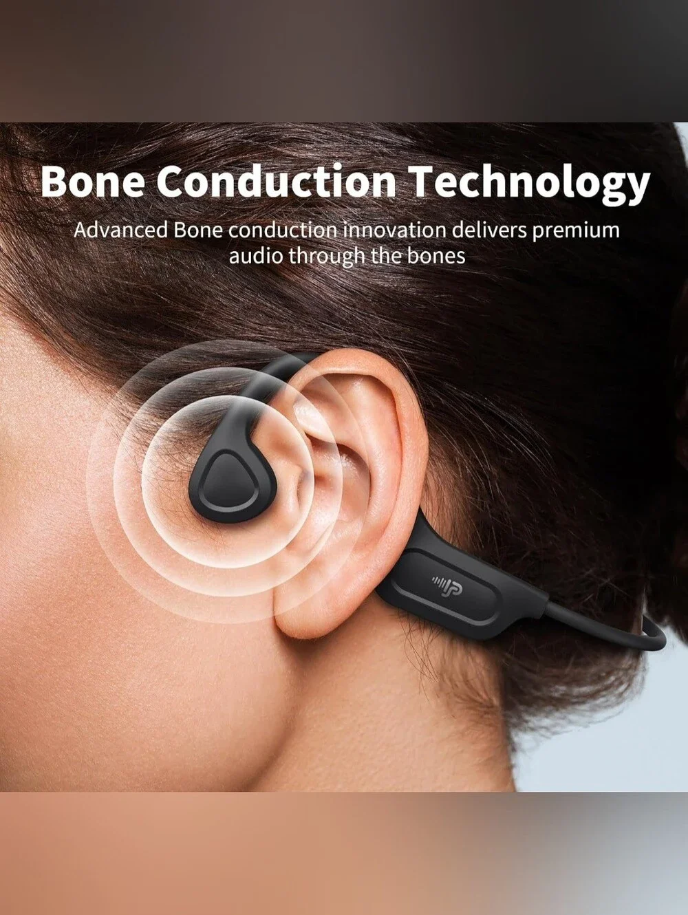 Bone Conduction Open-Ear Wireless Headset - Orange